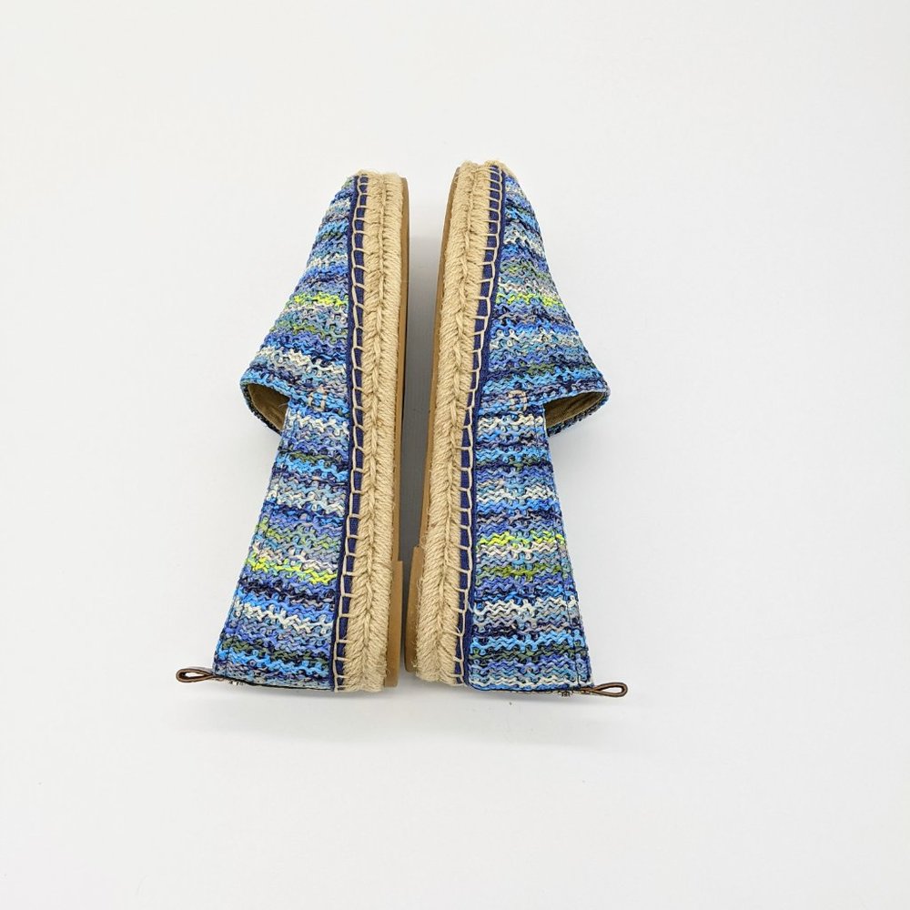 Sam Edelman Khloe Blue Raffia Espadrille Flats 8.5 - Picture 6 of 9